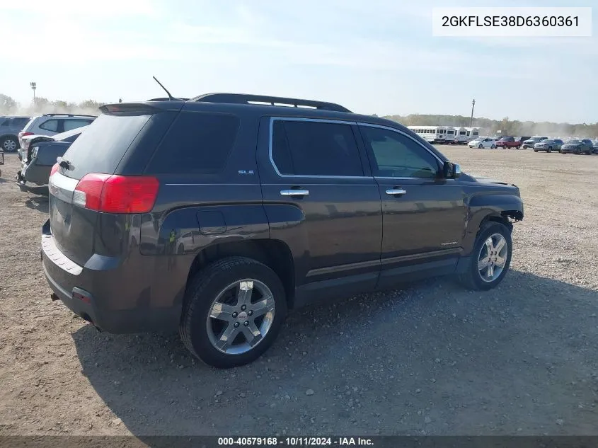 2013 GMC Terrain Sle VIN: 2GKFLSE38D6360361 Lot: 40579168