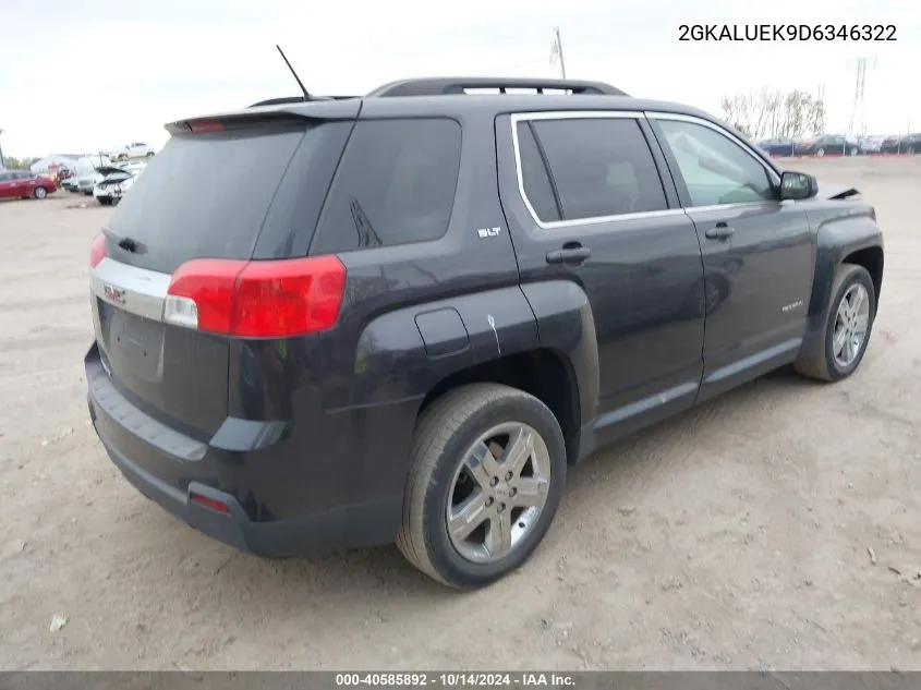 2013 GMC Terrain Slt VIN: 2GKALUEK9D6346322 Lot: 40585892