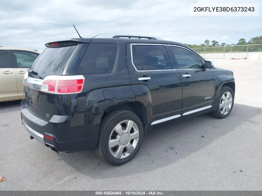 2013 GMC Terrain Denali VIN: 2GKFLYE38D6373243 Lot: 40626465