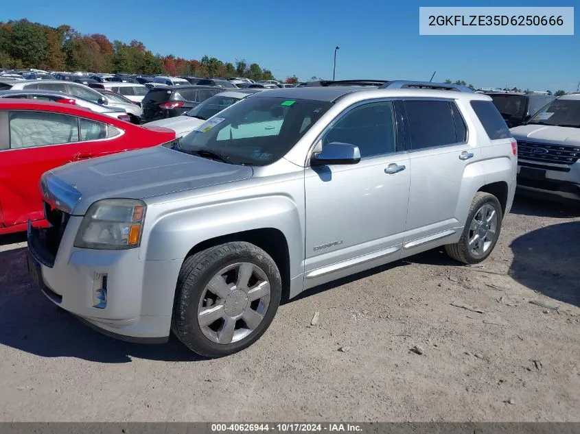 2013 GMC Terrain Denali VIN: 2GKFLZE35D6250666 Lot: 40626944