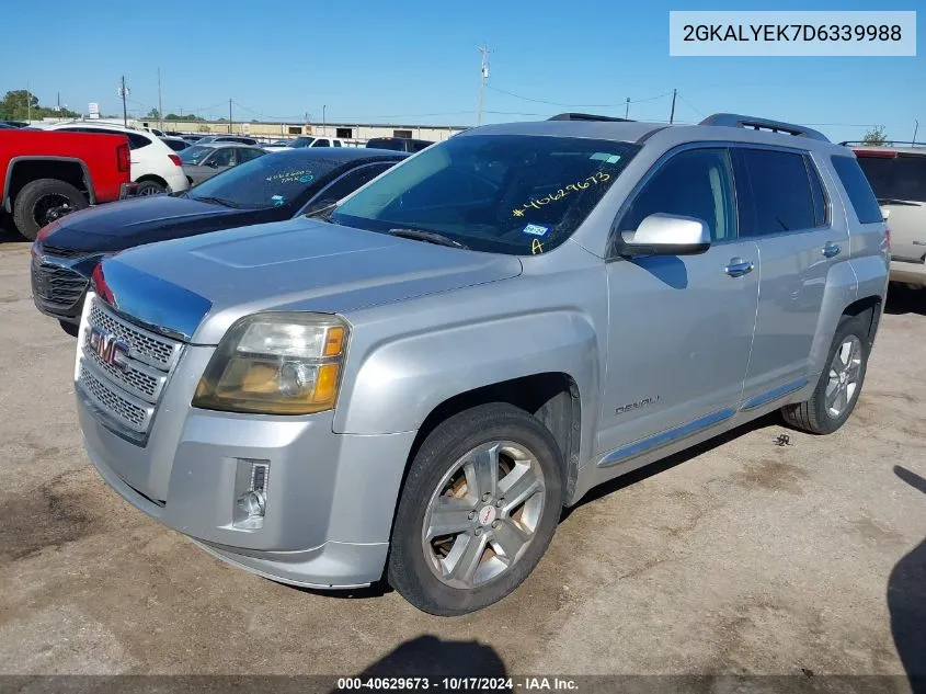 2013 GMC Terrain Denali VIN: 2GKALYEK7D6339988 Lot: 40629673