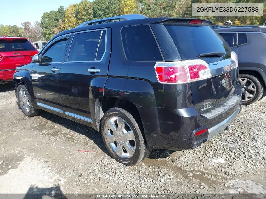 2013 GMC Terrain Denali VIN: 2GKFLYE33D6227588 Lot: 40639002