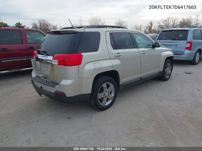 2013 GMC Terrain Sle-2 VIN: 2GKFLTEK7D6417663 Lot: 40641786