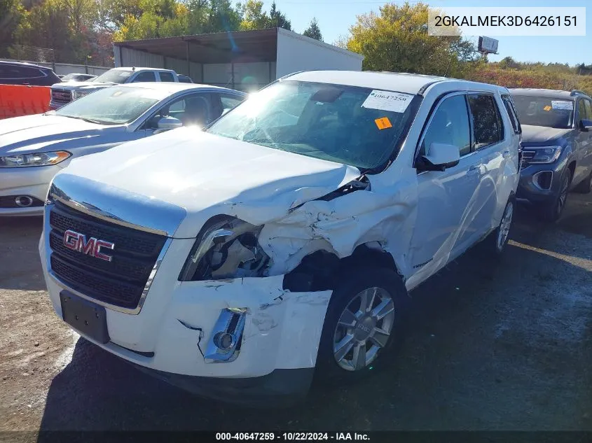 2013 GMC Terrain Sle-1 VIN: 2GKALMEK3D6426151 Lot: 40647259