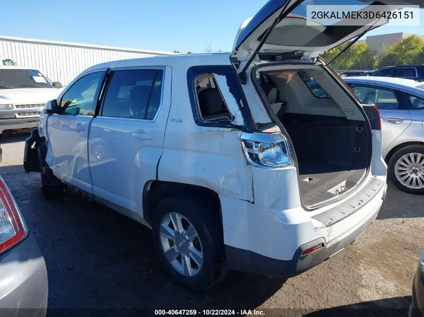 2013 GMC Terrain Sle-1 VIN: 2GKALMEK3D6426151 Lot: 40647259