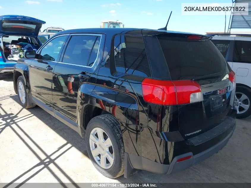 2013 GMC Terrain Sle-1 VIN: 2GKALMEK0D6371822 Lot: 40677154