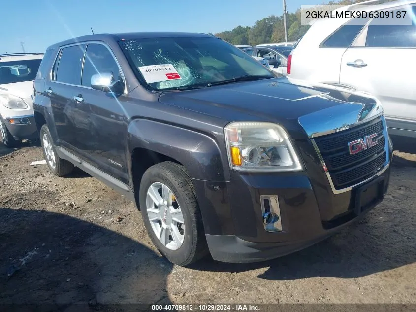 2013 GMC Terrain Sle-1 VIN: 2GKALMEK9D6309187 Lot: 40709812