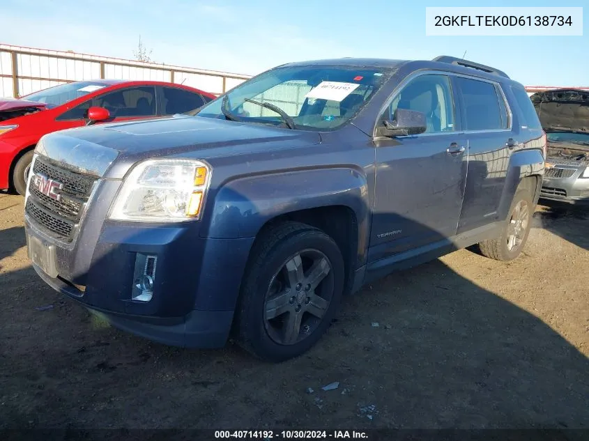 2013 GMC Terrain Sle-2 VIN: 2GKFLTEK0D6138734 Lot: 40714192