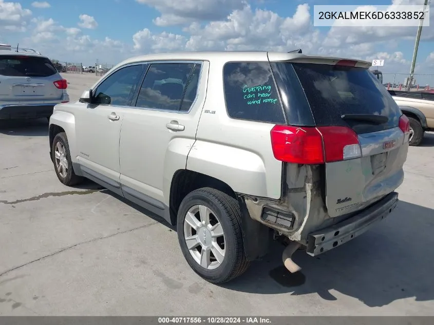 2013 GMC Terrain Sle-1 VIN: 2GKALMEK6D6333852 Lot: 40717556