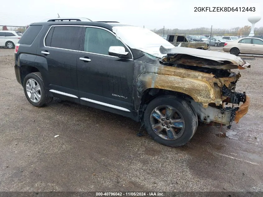 2013 GMC Terrain Denali VIN: 2GKFLZEK8D6412443 Lot: 40796042