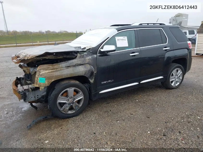 2013 GMC Terrain Denali VIN: 2GKFLZEK8D6412443 Lot: 40796042