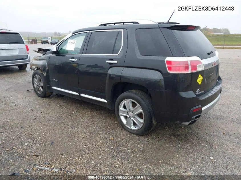 2013 GMC Terrain Denali VIN: 2GKFLZEK8D6412443 Lot: 40796042