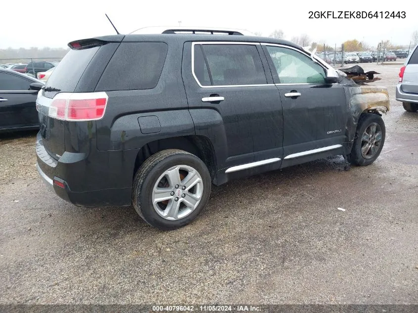 2013 GMC Terrain Denali VIN: 2GKFLZEK8D6412443 Lot: 40796042