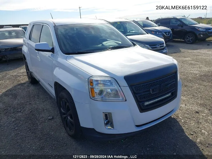 2014 GMC Terrain Sle VIN: 2GKALMEK6E6159122 Lot: 12112623