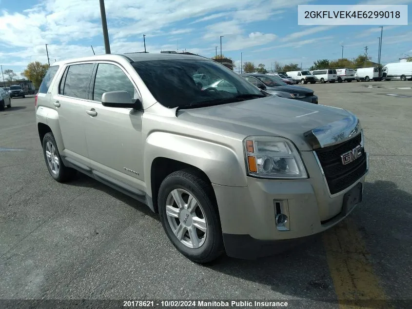 2014 GMC Terrain Sle VIN: 2GKFLVEK4E6299018 Lot: 20178621