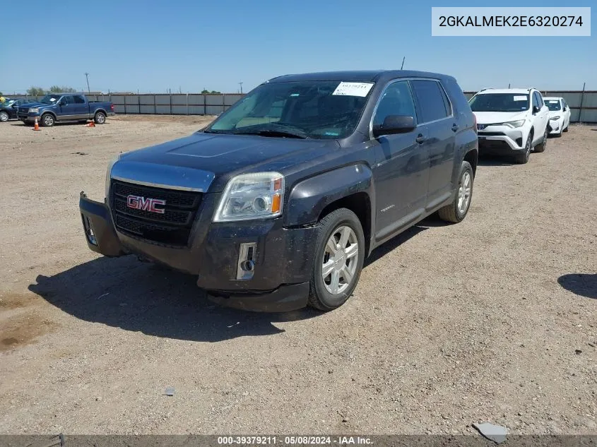 2014 GMC Terrain Sle-1 VIN: 2GKALMEK2E6320274 Lot: 39379211