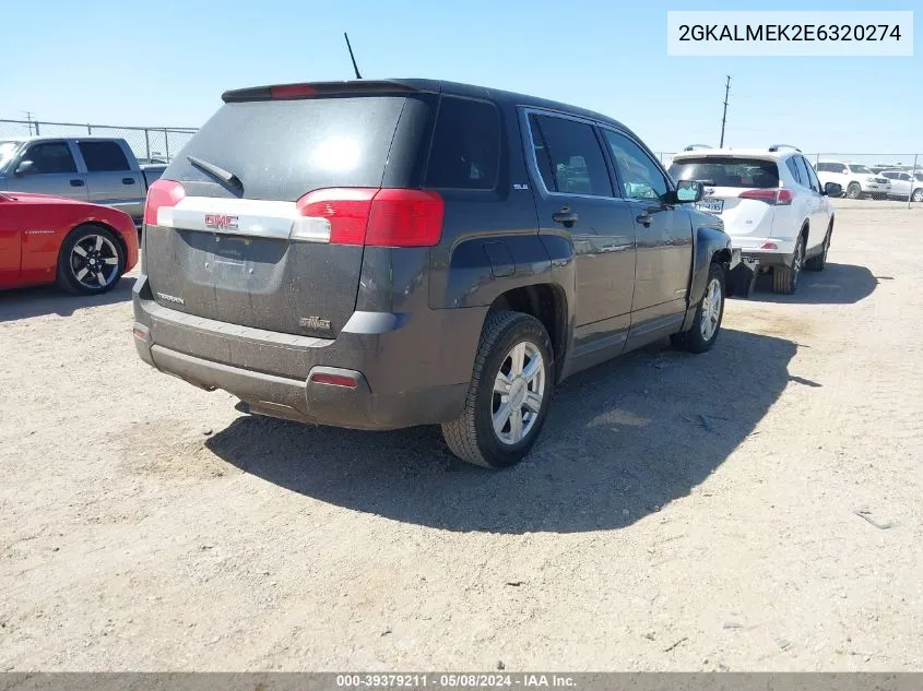 2014 GMC Terrain Sle-1 VIN: 2GKALMEK2E6320274 Lot: 39379211