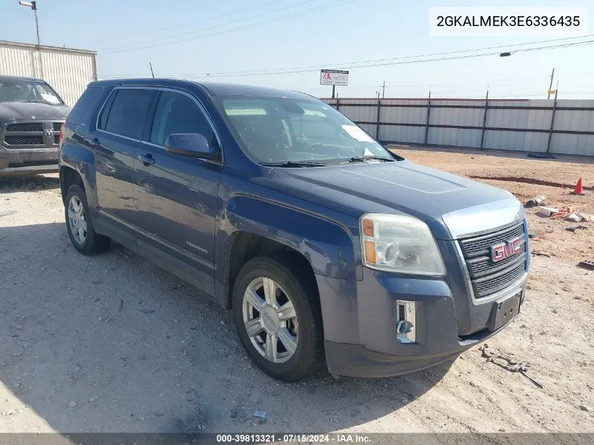 2014 GMC Terrain Sle-1 VIN: 2GKALMEK3E6336435 Lot: 39813321