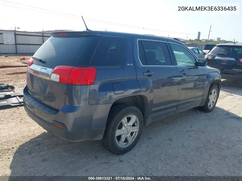 2014 GMC Terrain Sle-1 VIN: 2GKALMEK3E6336435 Lot: 39813321