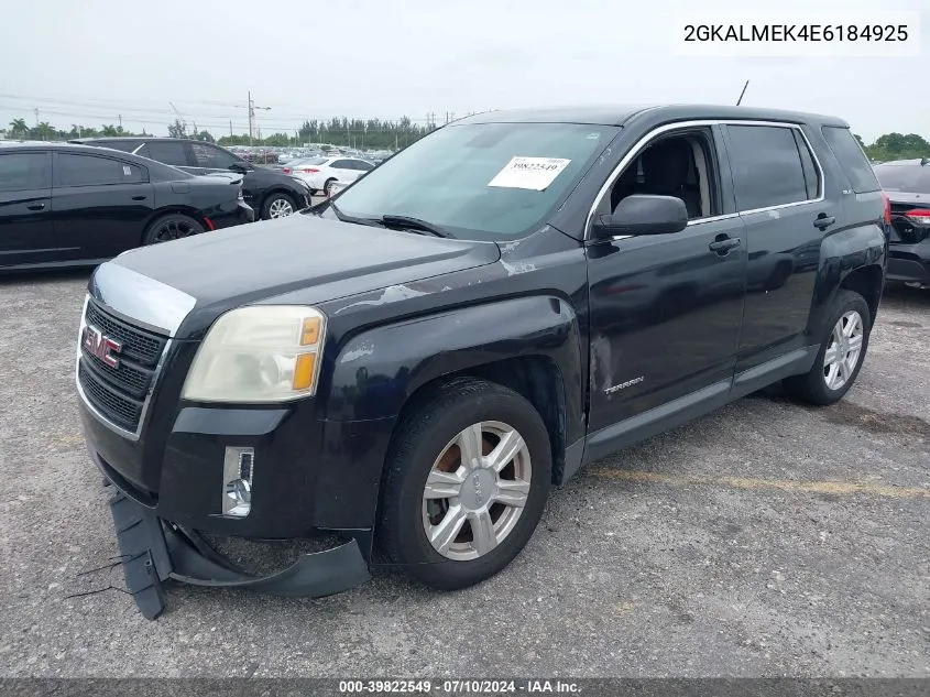 2014 GMC Terrain Sle-1 VIN: 2GKALMEK4E6184925 Lot: 39822549