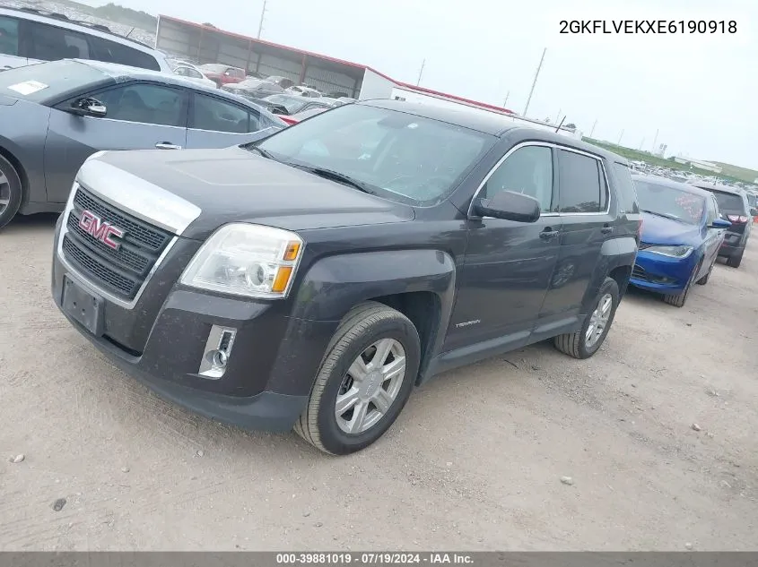 2014 GMC Terrain Sle-1 VIN: 2GKFLVEKXE6190918 Lot: 39881019