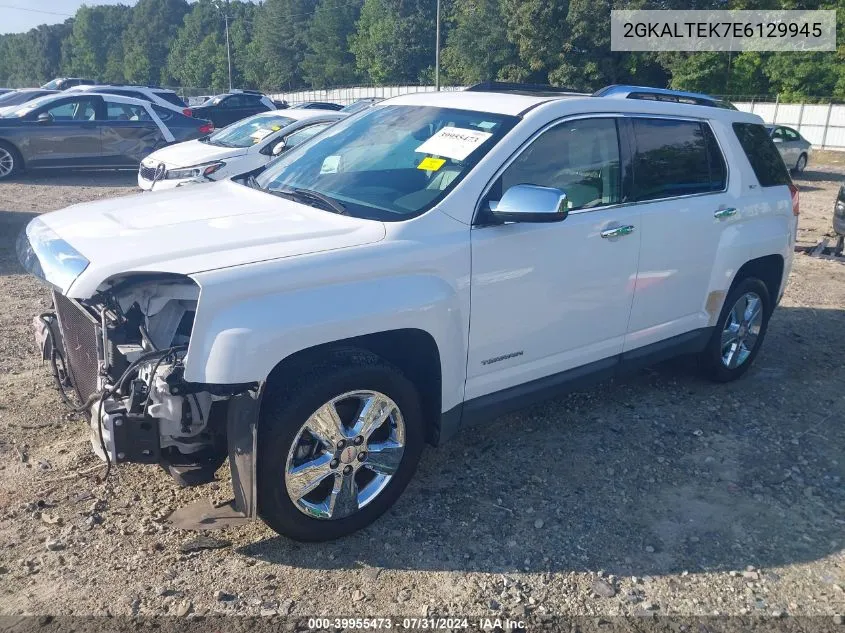 2014 GMC Terrain Slt-2 VIN: 2GKALTEK7E6129945 Lot: 39955473