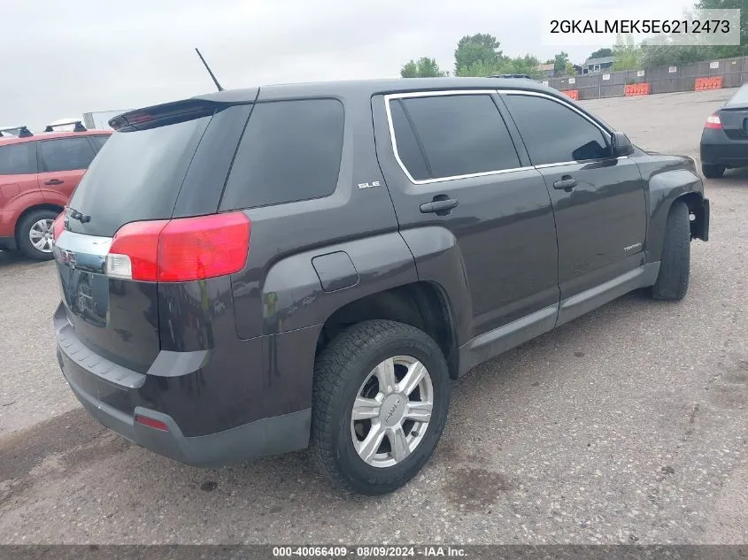 2014 GMC Terrain Sle-1 VIN: 2GKALMEK5E6212473 Lot: 40066409