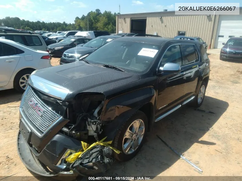 2014 GMC Terrain Denali VIN: 2GKALUEK0E6266067 Lot: 40117681