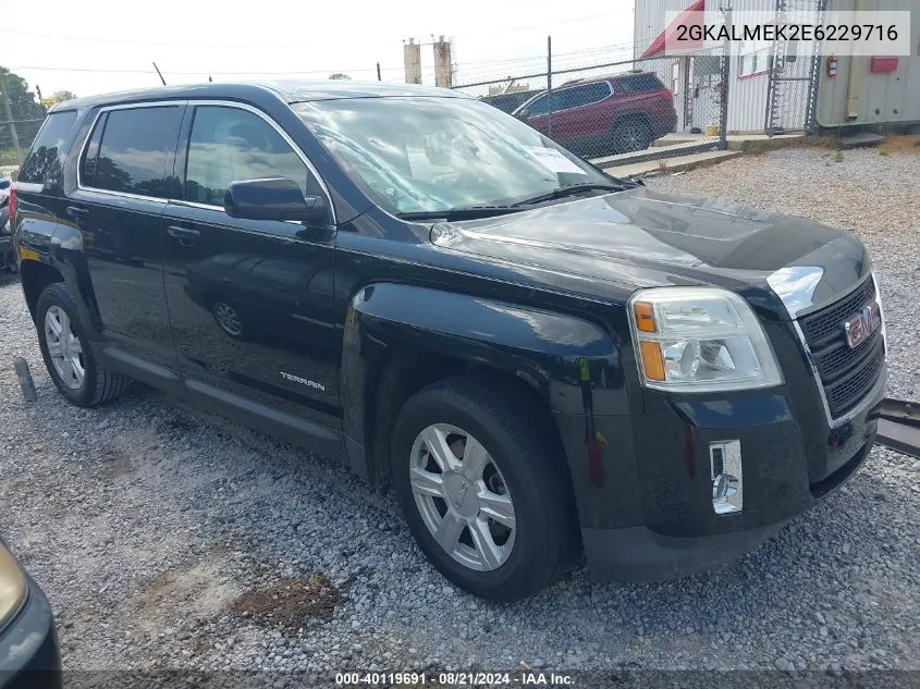 2014 GMC Terrain Sle-1 VIN: 2GKALMEK2E6229716 Lot: 40119691