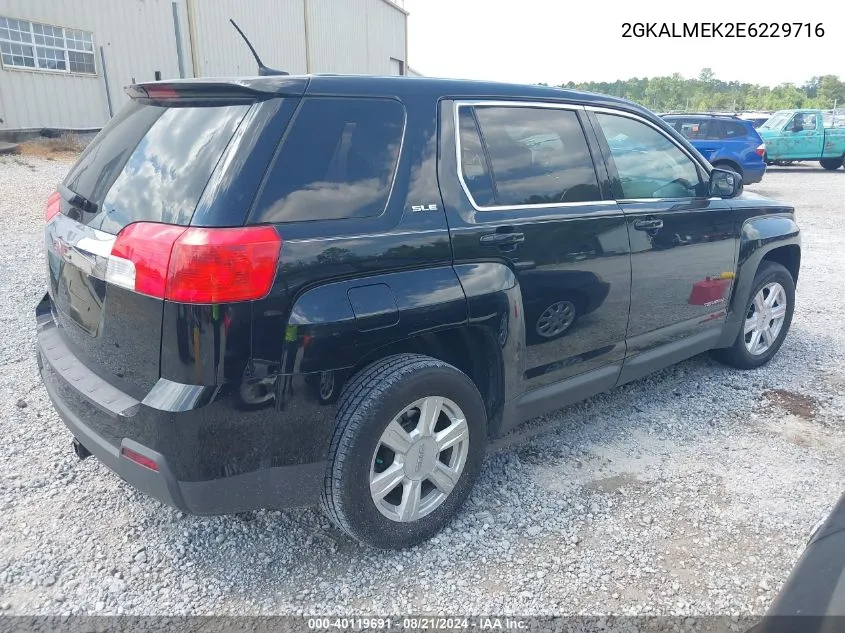 2014 GMC Terrain Sle-1 VIN: 2GKALMEK2E6229716 Lot: 40119691