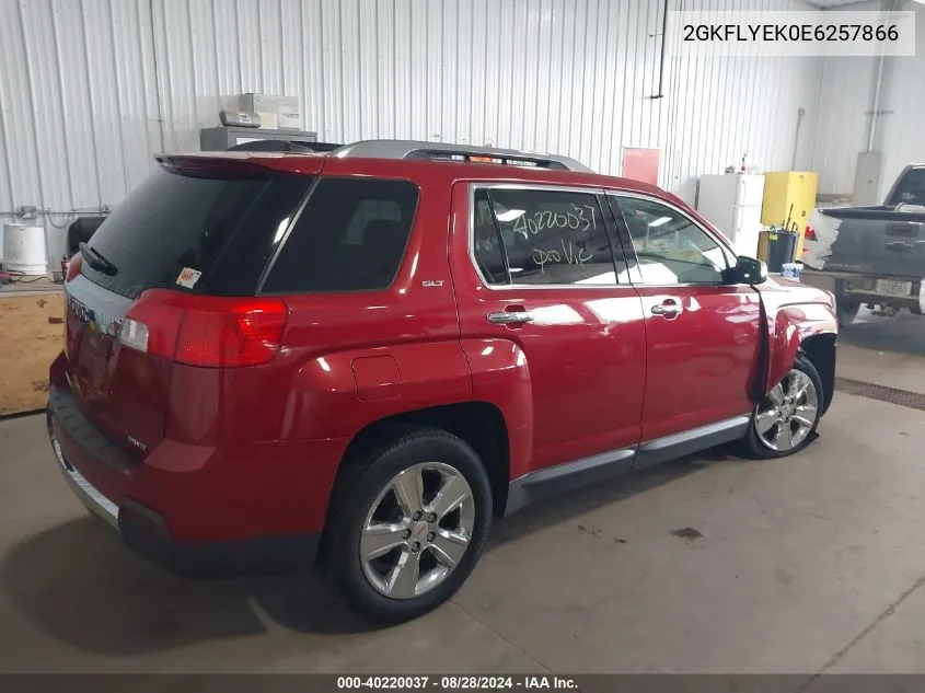 2014 GMC Terrain Slt-2 VIN: 2GKFLYEK0E6257866 Lot: 40220037