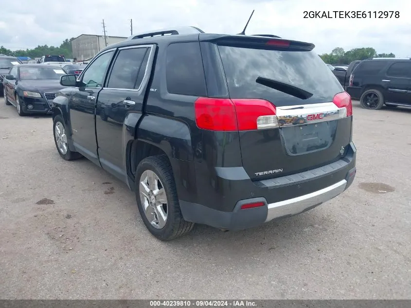 2014 GMC Terrain Slt-2 VIN: 2GKALTEK3E6112978 Lot: 40239810