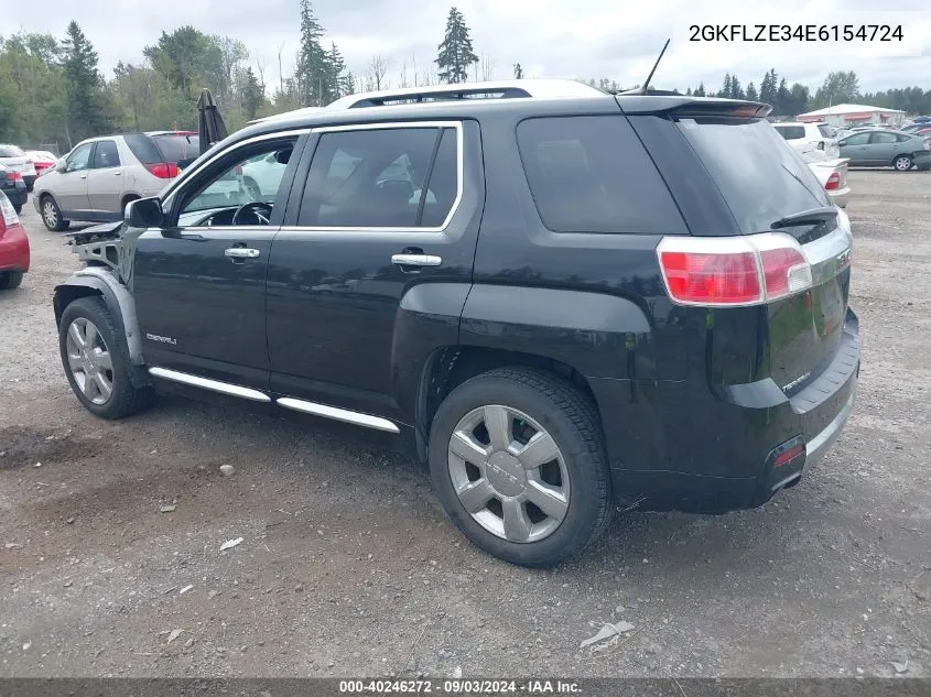 2014 GMC Terrain Denali VIN: 2GKFLZE34E6154724 Lot: 40246272