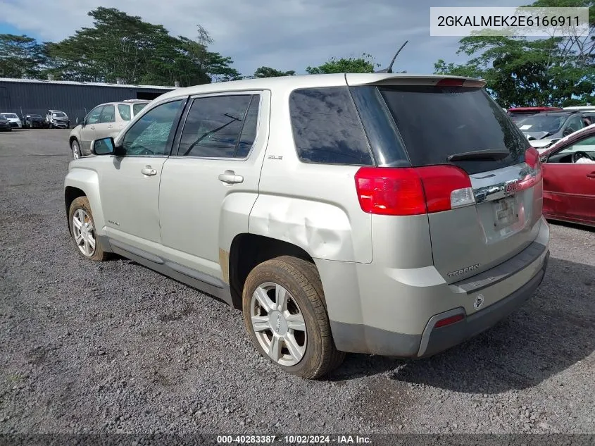 2014 GMC Terrain Sle-1 VIN: 2GKALMEK2E6166911 Lot: 40283387