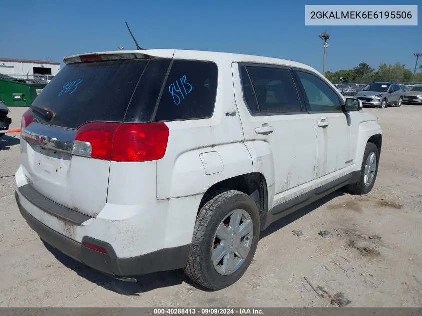 2014 GMC Terrain Sle-1 VIN: 2GKALMEK6E6195506 Lot: 40288413