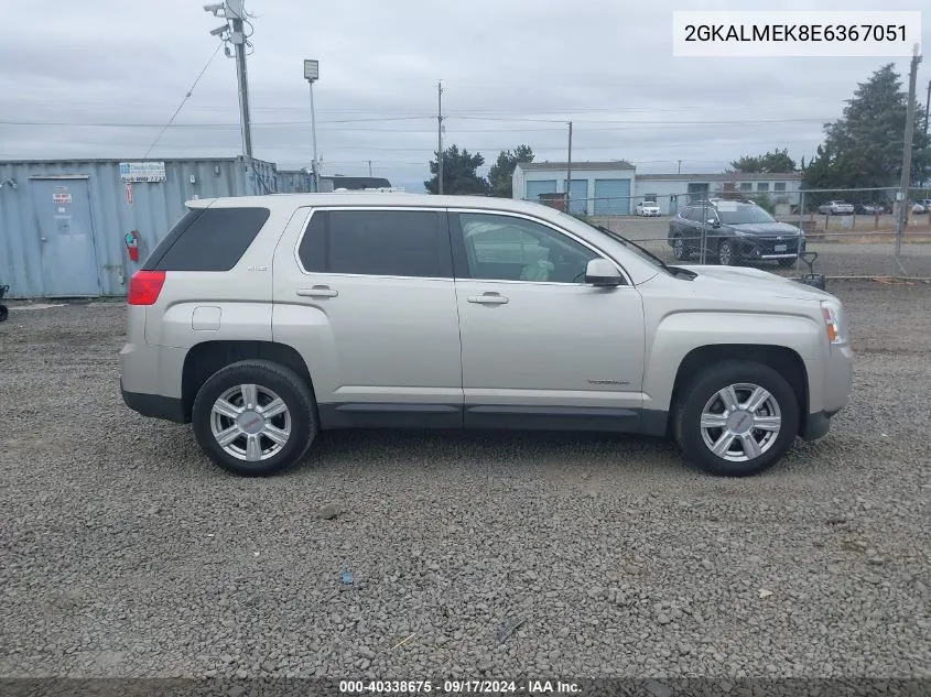 2014 GMC Terrain Sle-1 VIN: 2GKALMEK8E6367051 Lot: 40338675