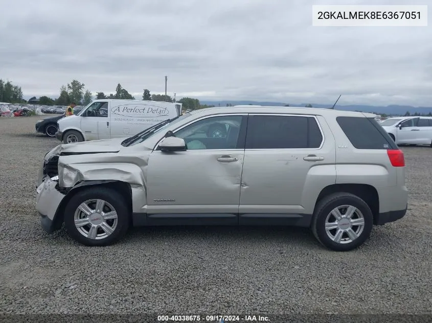 2014 GMC Terrain Sle-1 VIN: 2GKALMEK8E6367051 Lot: 40338675