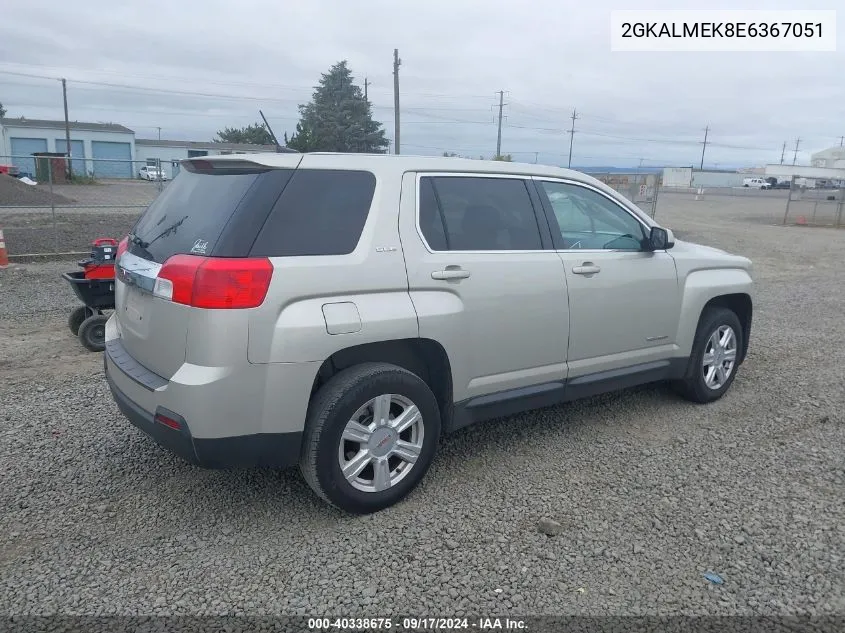 2014 GMC Terrain Sle-1 VIN: 2GKALMEK8E6367051 Lot: 40338675