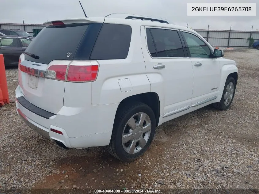 2014 GMC Terrain Denali VIN: 2GKFLUE39E6265708 Lot: 40404008