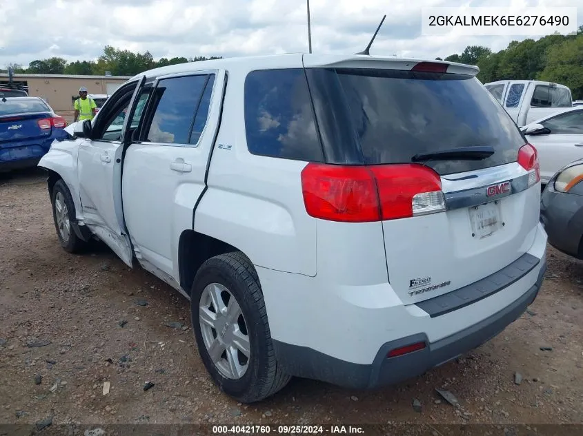 2014 GMC Terrain Sle-1 VIN: 2GKALMEK6E6276490 Lot: 40421760