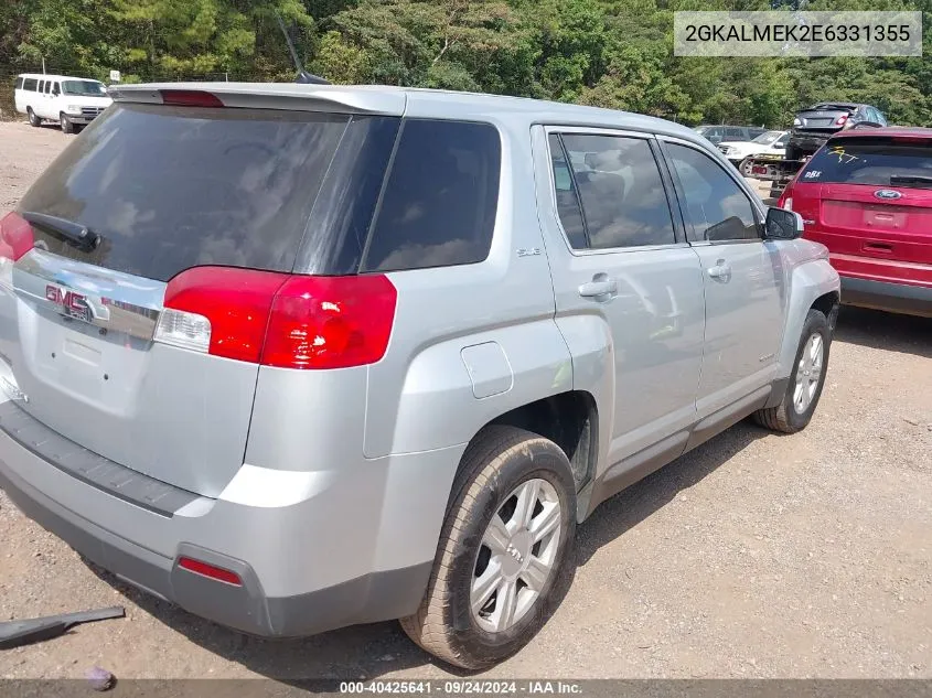 2014 GMC Terrain Sle-1 VIN: 2GKALMEK2E6331355 Lot: 40425641