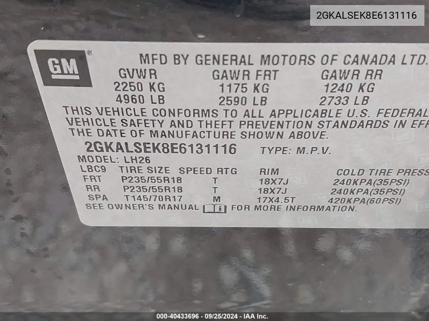 2GKALSEK8E6131116 2014 GMC Terrain Slt-1