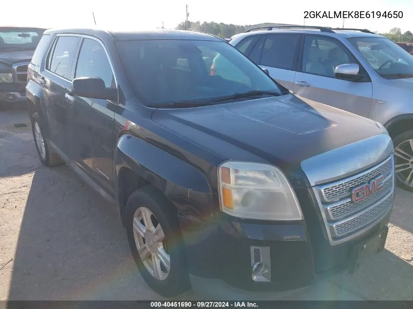 2014 GMC Terrain Sle-1 VIN: 2GKALMEK8E6194650 Lot: 40451690