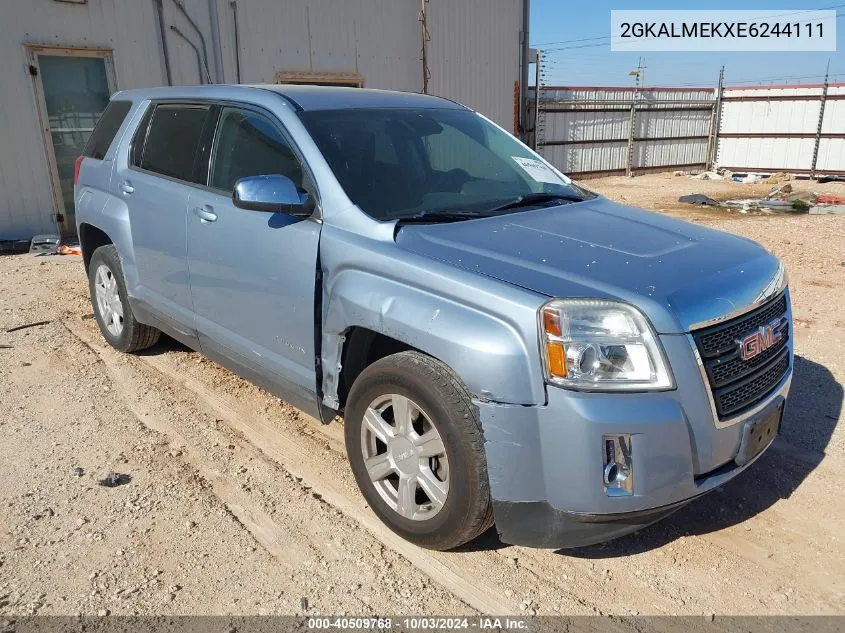 2014 GMC Terrain Sle-1 VIN: 2GKALMEKXE6244111 Lot: 40509768