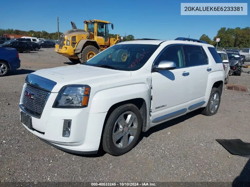 2014 GMC Terrain Denali VIN: 2GKALUEK6E6233381 Lot: 40533245