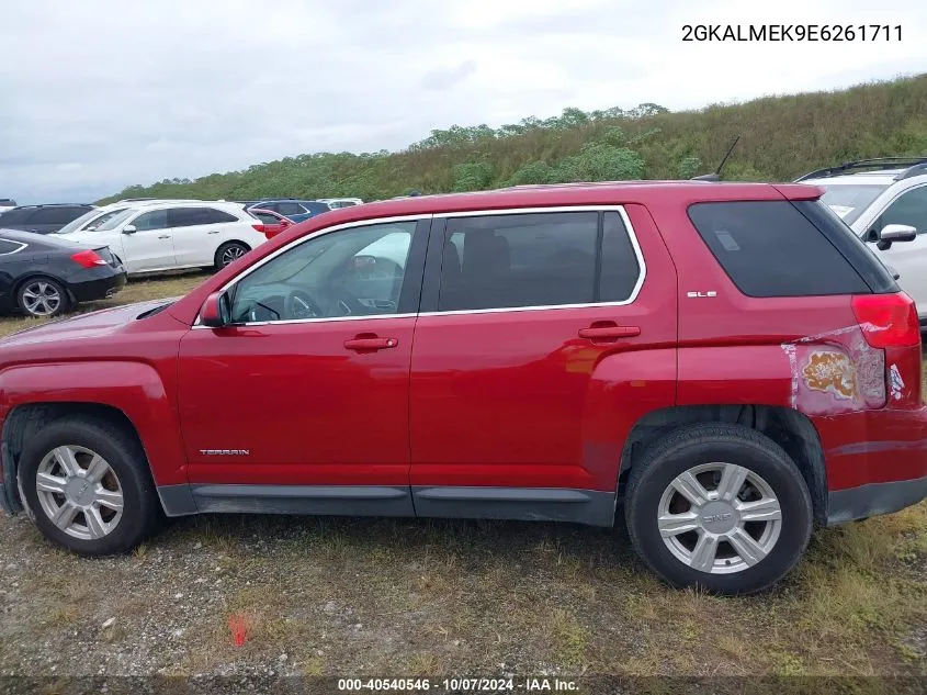 2014 GMC Terrain Sle VIN: 2GKALMEK9E6261711 Lot: 40540546