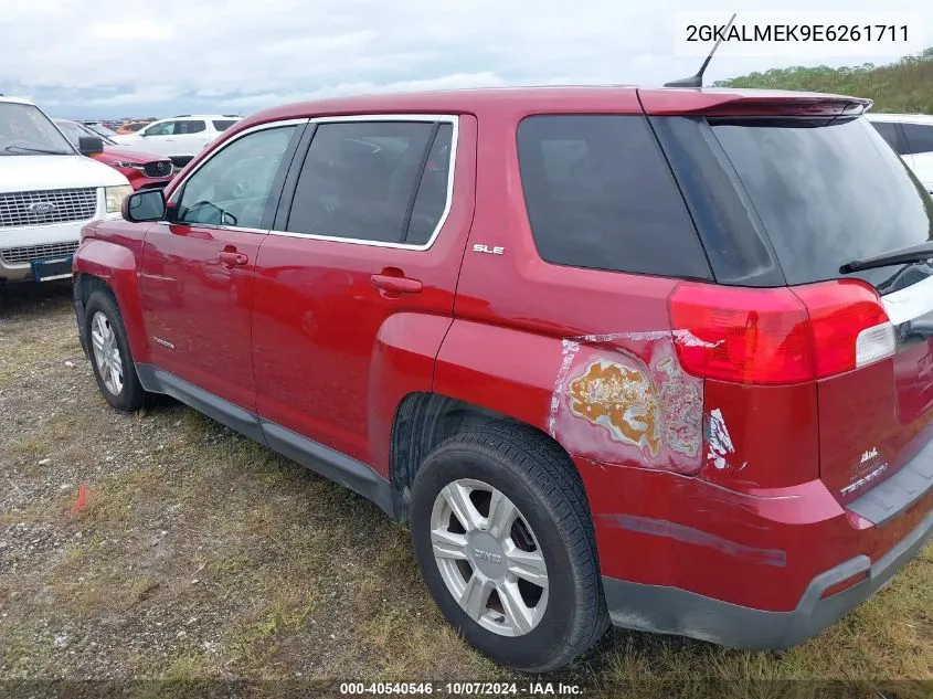 2014 GMC Terrain Sle VIN: 2GKALMEK9E6261711 Lot: 40540546