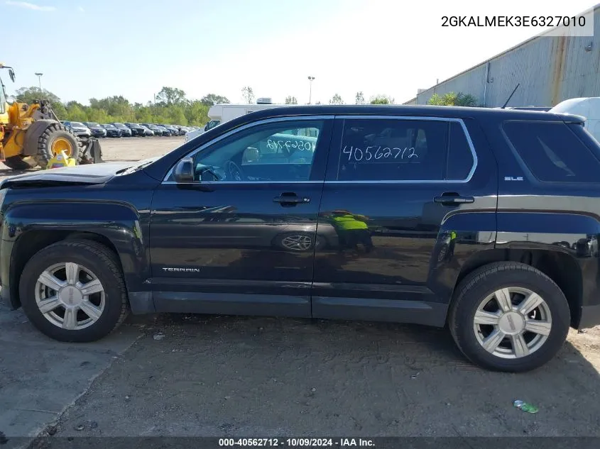 2014 GMC Terrain Sle-1 VIN: 2GKALMEK3E6327010 Lot: 40562712