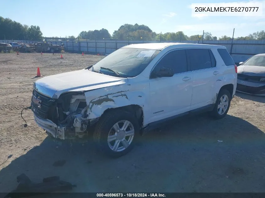 2014 GMC Terrain Sle-1 VIN: 2GKALMEK7E6270777 Lot: 40596573