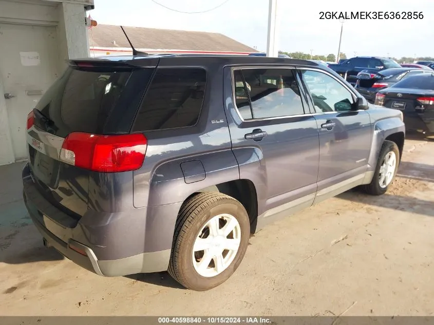 2014 GMC Terrain Sle-1 VIN: 2GKALMEK3E6362856 Lot: 40598840